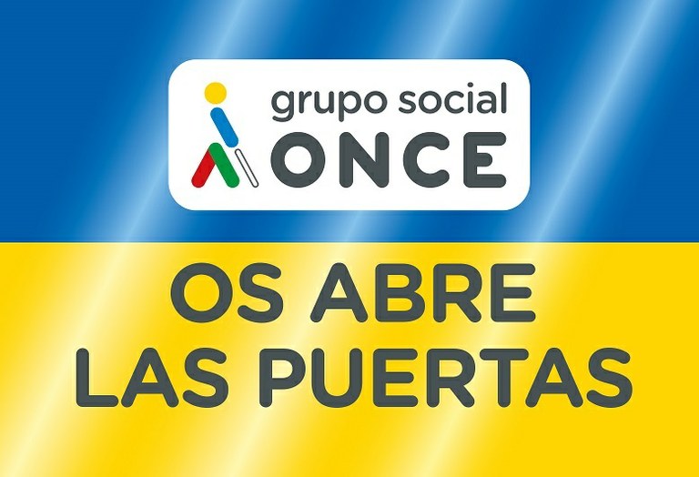 Gráfica de la campaña de apoyo a Ucrania del Grupo Social ONCE