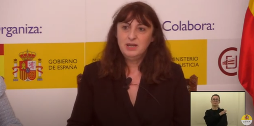 Isabel Caballero durante su intervención