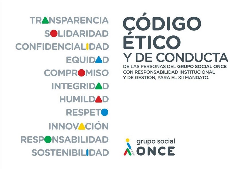 Portada del documento digital del Código  Ético del Grupo Social ONCE