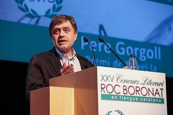 Pere Gorgoll durante sus palabras