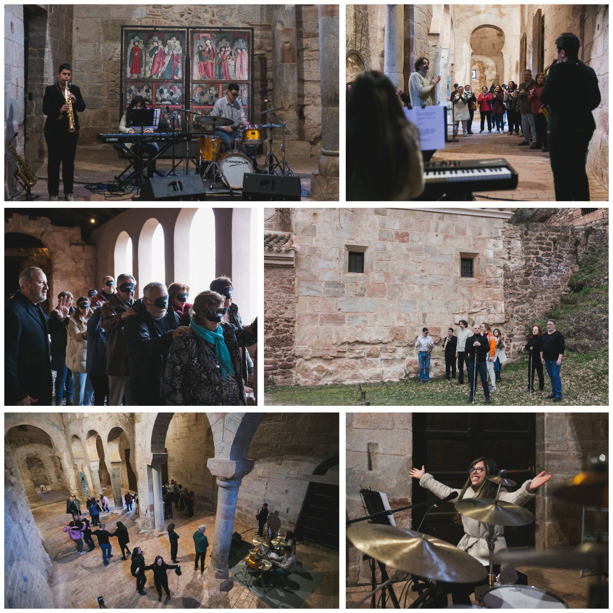 Collage con varios momentos de Voces sin Barreras