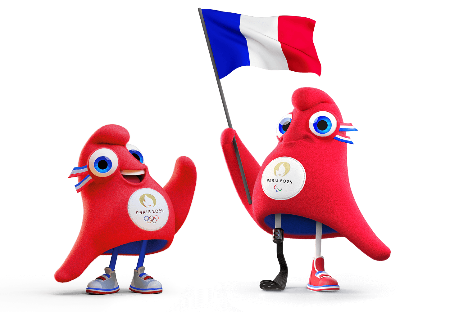 Mascotas oficiales de los Juegos de París 2024