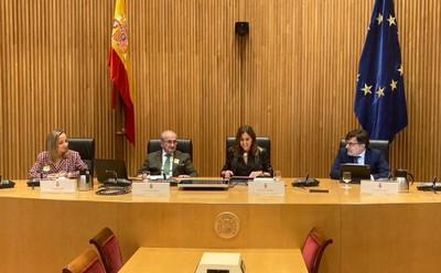 Alberto Durán (derecha), durante su participación en la inauguración de la jornada l Foto de la Comisión de Sanidad del Congreso