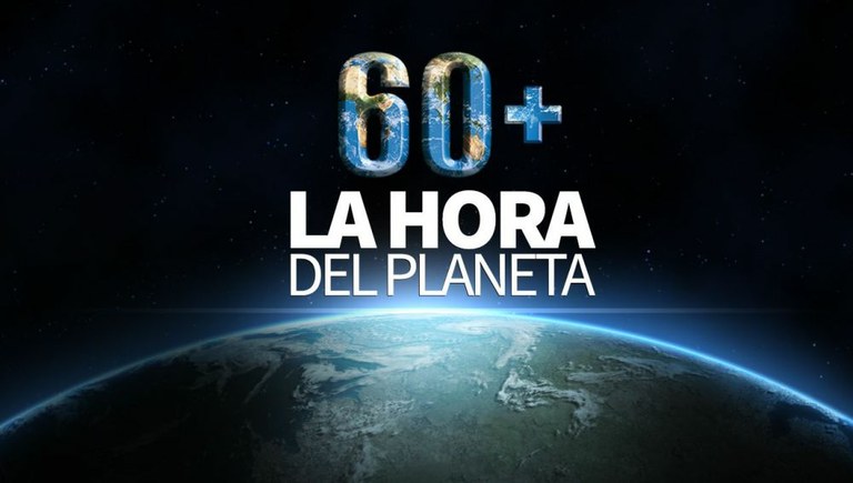 Imagen de la campaña la hora del planeta
