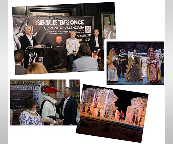 Collage con las acciones teatrales destacadas