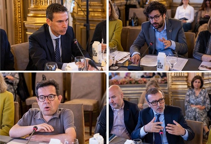 De izda. a dcha y de arriba a abajo : Enrique Ojeda, Antón Leis, Jesús Martín y Ángel Lossada