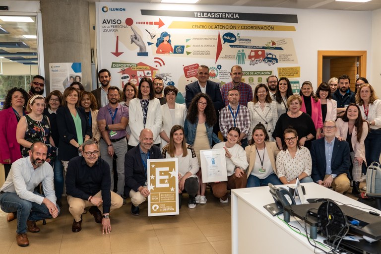 Acto de entrega del sello a Ilunion Sociosanitario