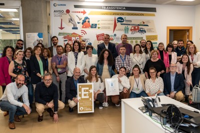 Acto de entrega del sello a Ilunion Sociosanitario
