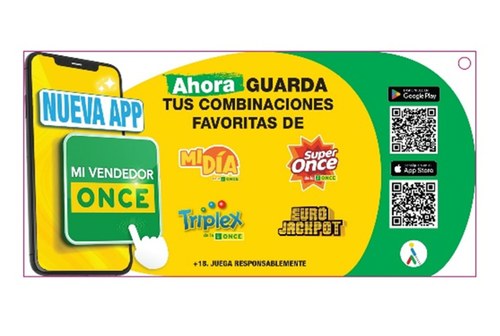 Vinilo de la app Mi Vendedor ONCE