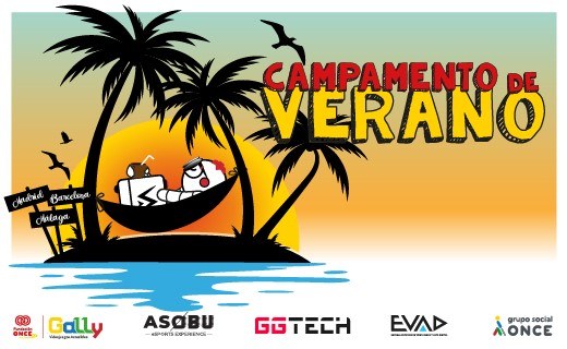 Diapositiva cartel del campamento de verano de Ga11y