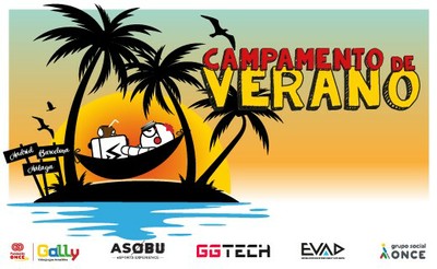 Diapositiva cartel del campamento de verano de Ga11y