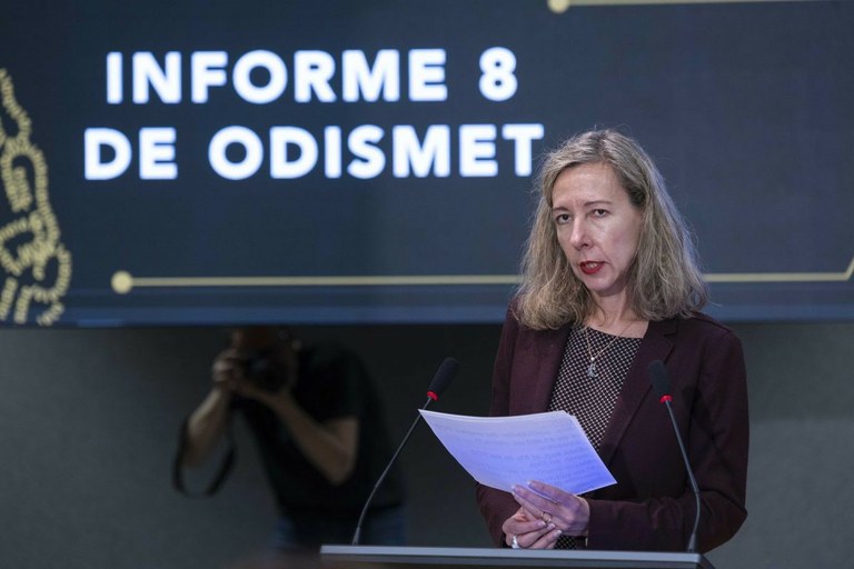 Patricia Sanz durante la presentación del informe