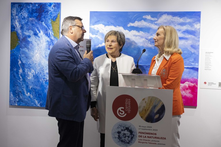 Momento de la presentación de la exposición