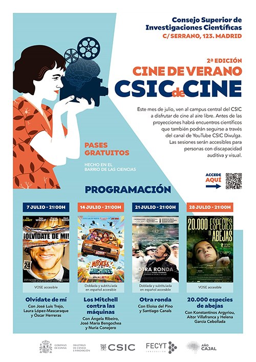 Cartel ciclo cine verano CSIC