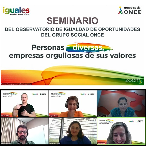 Todos los panelistas en un momento del Seminario