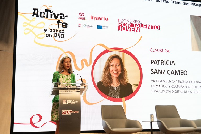 Patricia Sanz durante la clausura del Congreso