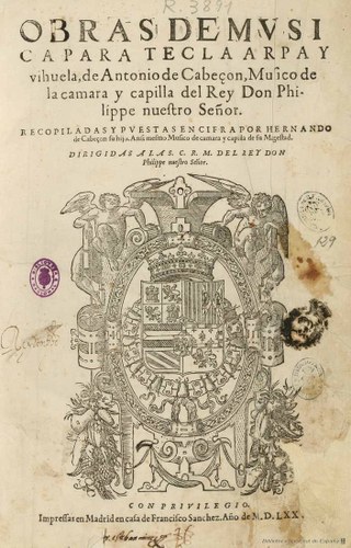 Obras de MVSI Antonio de Cabezón