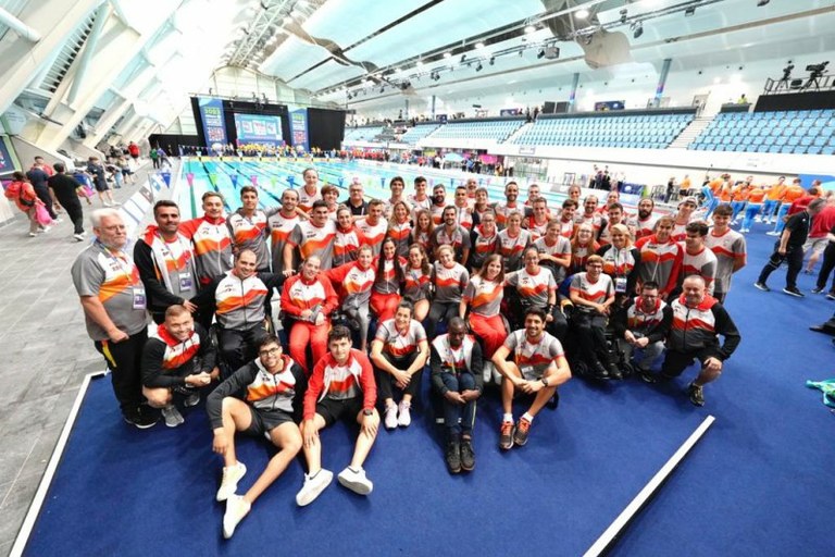 Equipo español de natación de Mánchester