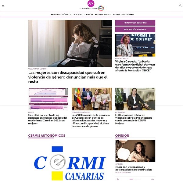 Portada Web del Periódico Generosidad