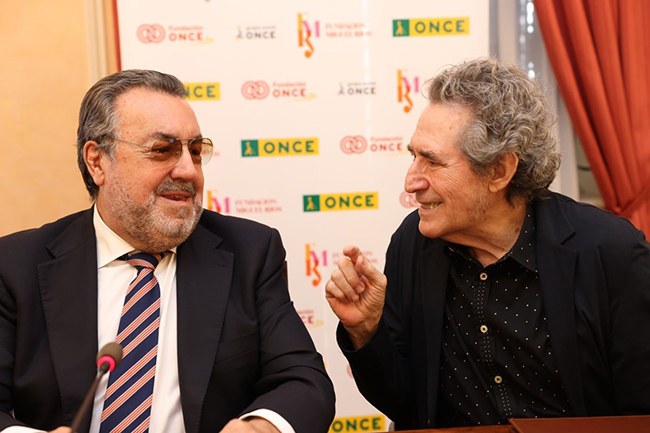 Miguel Carballeda y Miguel Ríos charlando
