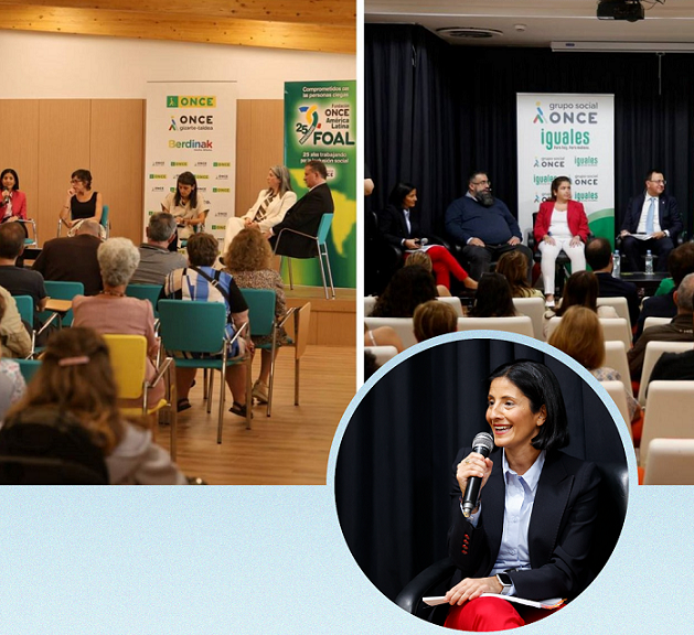 Imágenes de los actos celebrados en  Euskadi y Castilla y León, y Estefanía Mirpuri en el centro