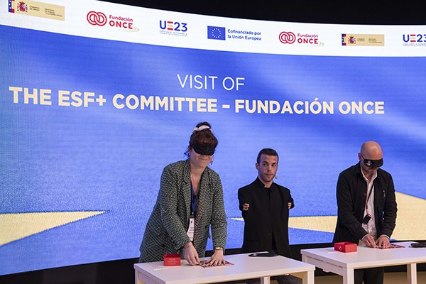 Un momento de la visita del Comité de FSE+