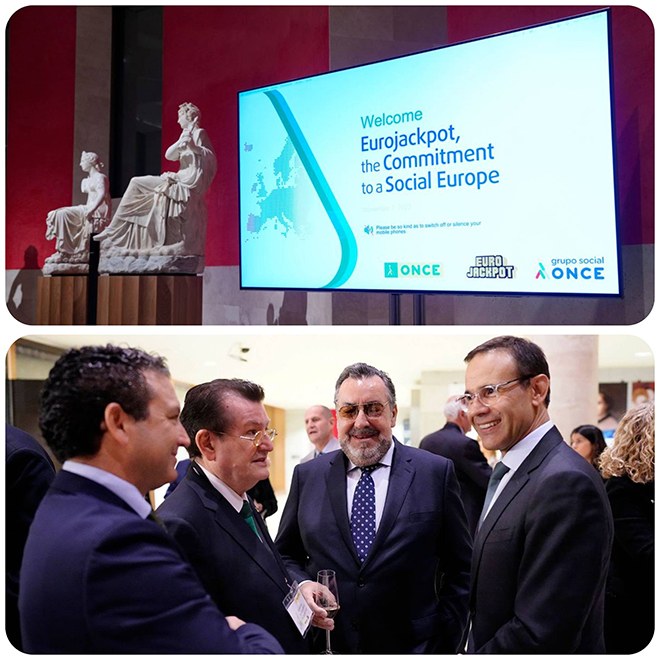 Collage logo de la Asamblea y responsables de loterías
