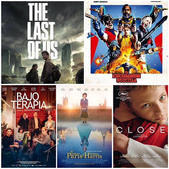 Collage con los carteles de las diferentes películas
