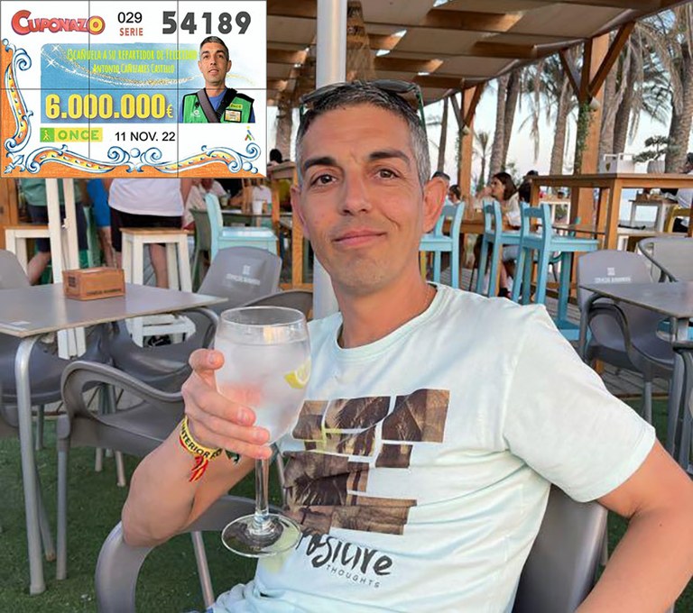 Antonio Cañizares Castillo, agente vendedor de la ONCE en Escañuela (Jaén)
