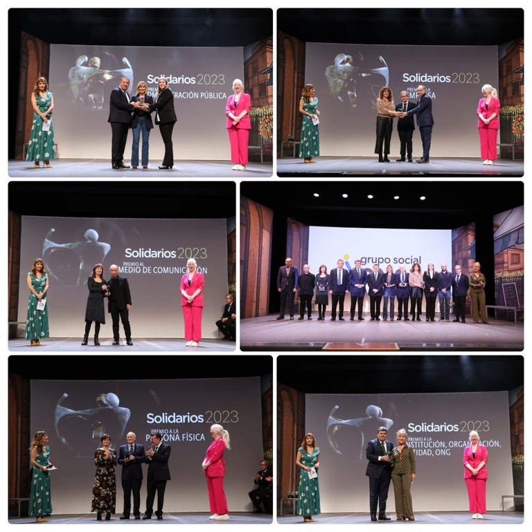 Collage con los premiados de País Vasco