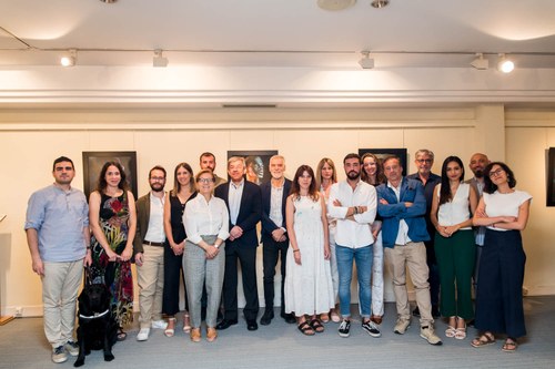 Foto de familia de los jurados de los 25 Premios Tiflos de Periodismo