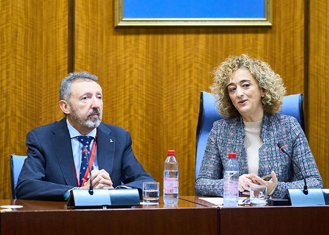Cristóbal Martínez en el Parlamento de Andalucía