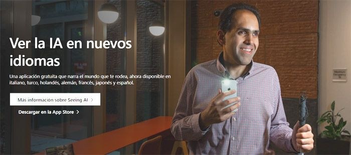 Publicidad de Seeing IA