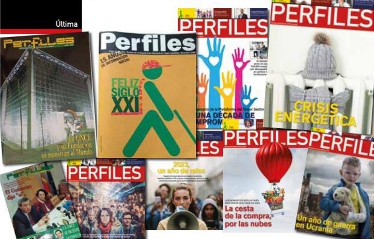 Collage de distintas portadas de Perfiles