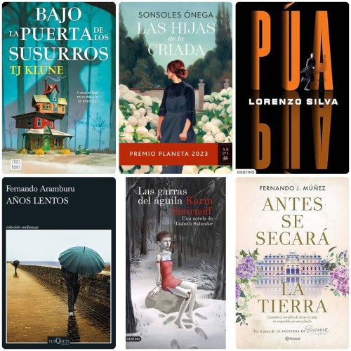 Collage con las portadas de algunos de los libros