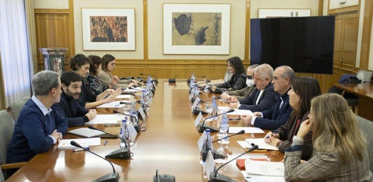 Reunión del ministro Bustinduy y los representantes de la Plataforma del Tercer Sector