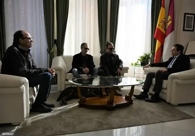 Encuentro entre el presidente de la Diputación y representantes de ONCE