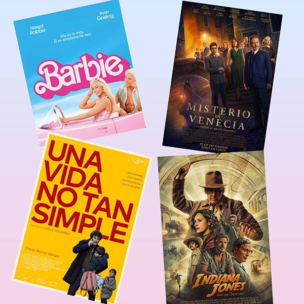Collage con los carteles de las películas