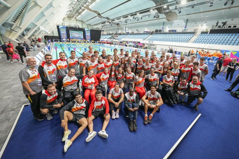 Nadadores paralímpicos en el Mundial de Manchester | Foto de CPE