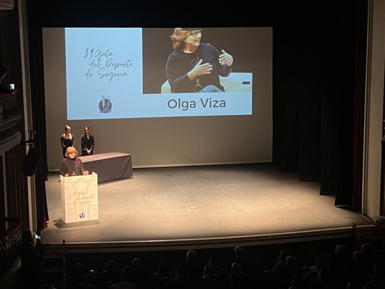Olga Viza durante la gala