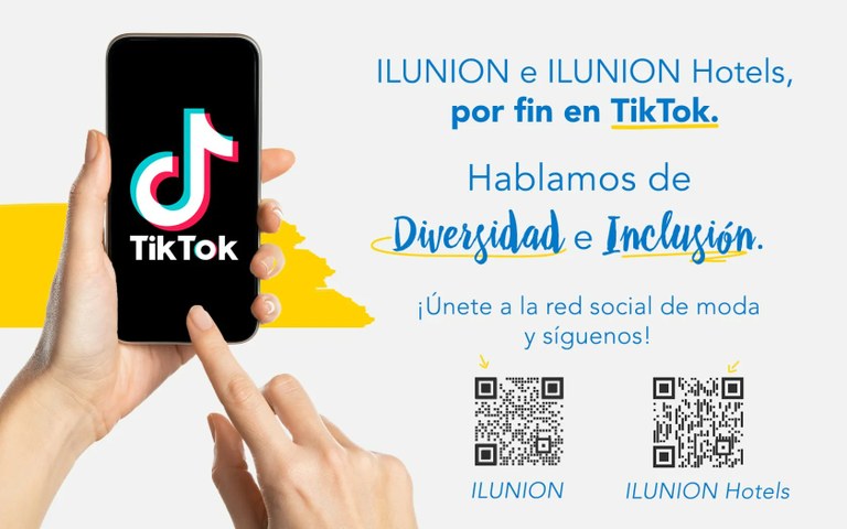 Diapositiva cartel de Ilunion en Tik Tok