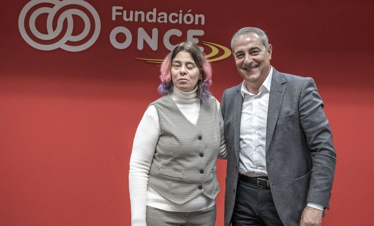 Carcedo y Doncel, tras la firma del convenio | Foto de Fundación ONCE