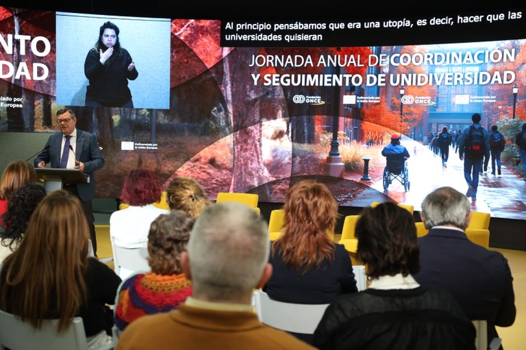 Momento de la intervención de Martínez Donoso durante la jornada
