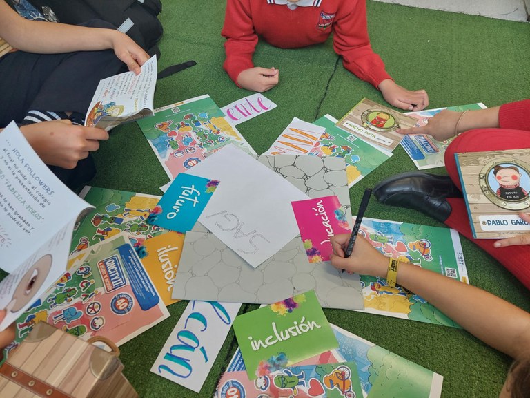 Materiales trabajados por los escolares
