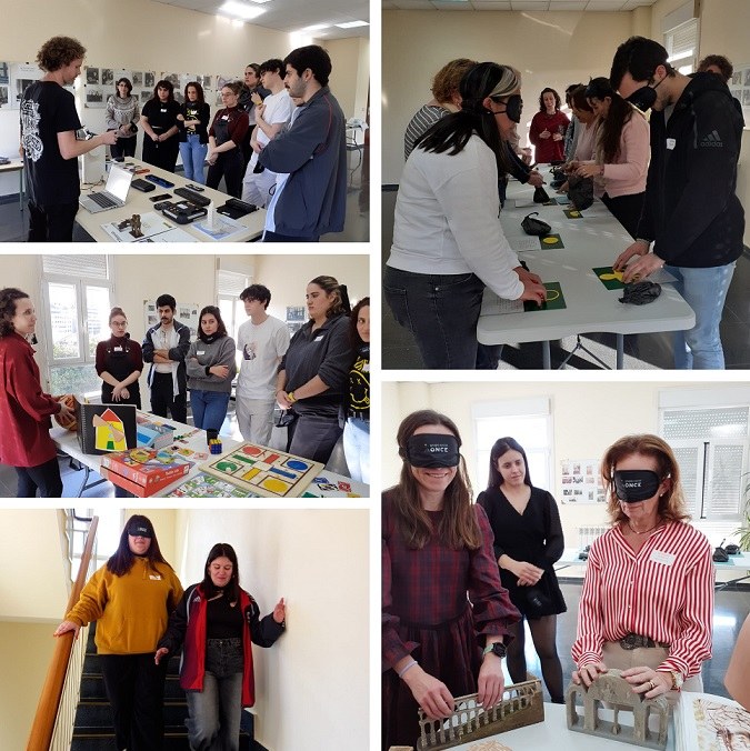 Collage de imágenes de uno de los grupos participantes en las jornadas