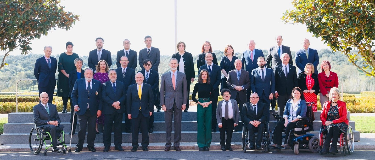 Representantes del CERMI con los Reyes en el Palacio de la Zarzuela | Foto de la Casa del Rey