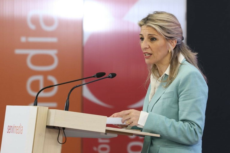 Yolanda Díaz en Servimedia