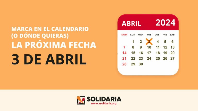 Diapositiva de la campaña X Solidaria 2024