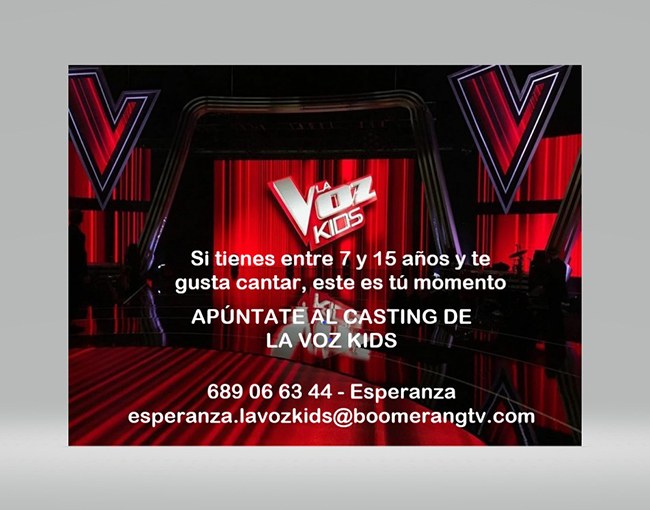 Cartel de La Voz Kids