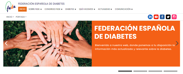 Banner de la web de FEDE